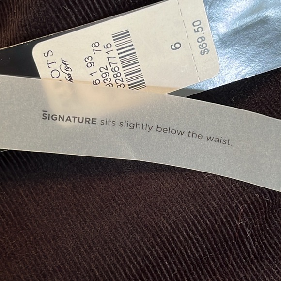 NWT Talbots Size 6 Corduroy Pants - Picture 4 of 9